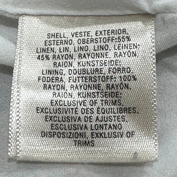 Vanessa Virginia Anthropology Embroidered Linen Owen Floral Shift Dress 6P - Picture 10 of 10